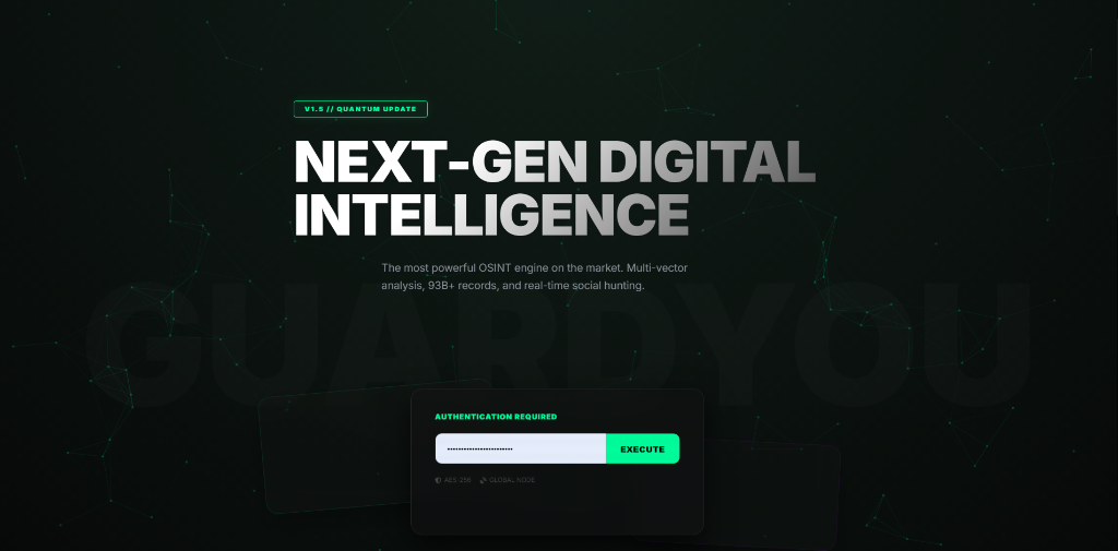 GuardYou - Moteur de recherche OSINT